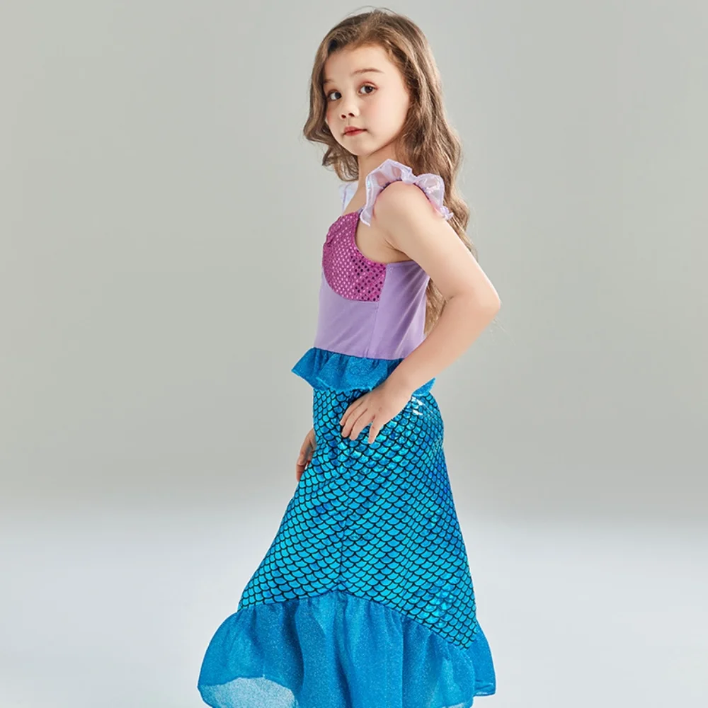 4T Mermaid Princess Dress Accessory Set Kids Halloween Costume Birthday Dress